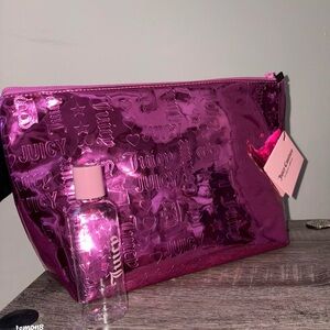 Juicy Couture Metallic Pink Cosmetic Case